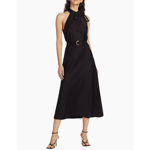 Zimmermann Belted High-Neck Midi-Dress Size Zimmermann 1 (Us6) $575